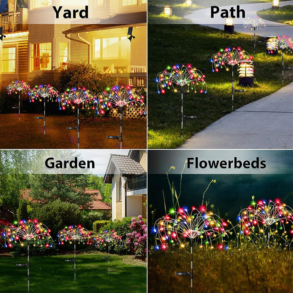 Waterproof Solar Garden Fireworks Lamp