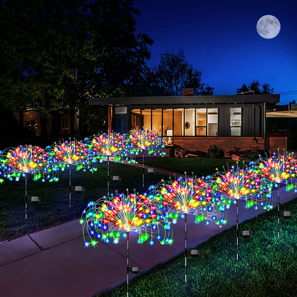 Waterproof Solar Garden Fireworks Lamp
